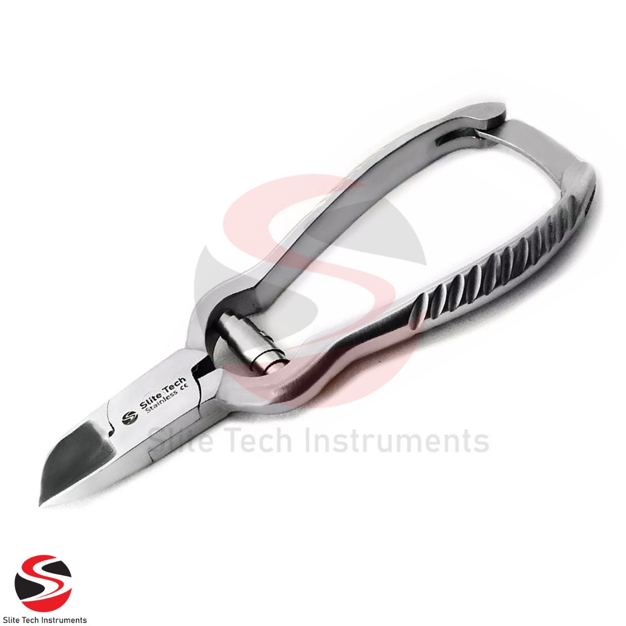 Fußnagelzange Edelstahl – Ringgriff Nagelschneider mit Pufferfeder 13,5 cm