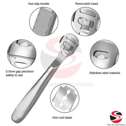 Raspel Hornhauthobel Hornhautentferner Hornhautrasper 10 Klingen Edelstahl