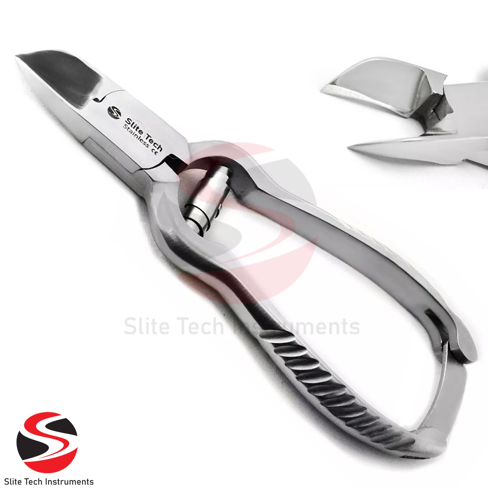 Profi Kraft Nagelzange Fußnagelzange Edelstahl Nagelschere 14 cm Pufferfeder