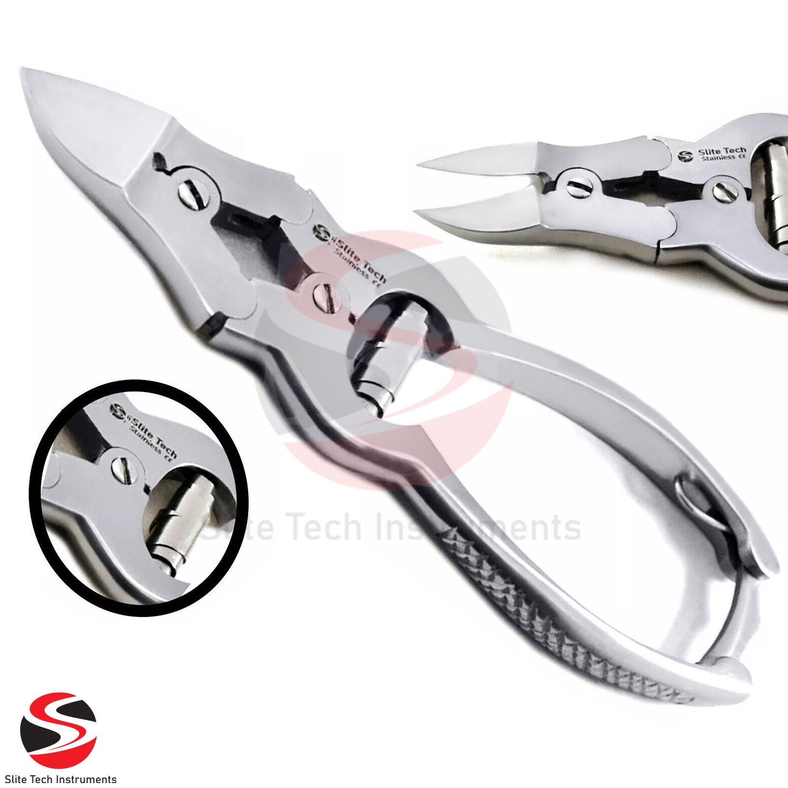 Profi Nagelzange doppelter übersetzung Fußnagelzange Edelstahl Fußnägel 16 cm