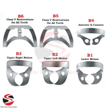 Kofferdam Brinker Klemmen Zahnchirurgie Hygiene Klammern Endodontische 6er Set