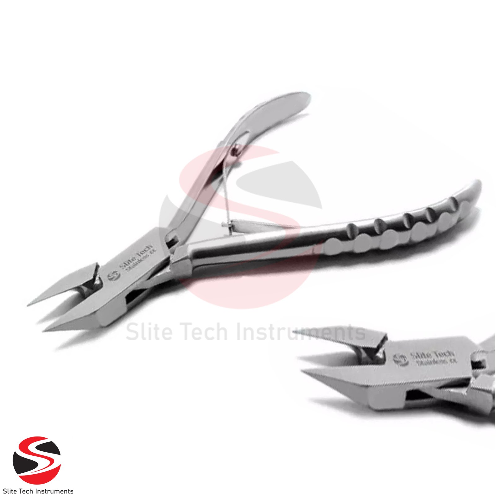 Extra Feine Nagelzange Eckenzange für eingewachsene Nägel 14 cm Edelstahl Spitz