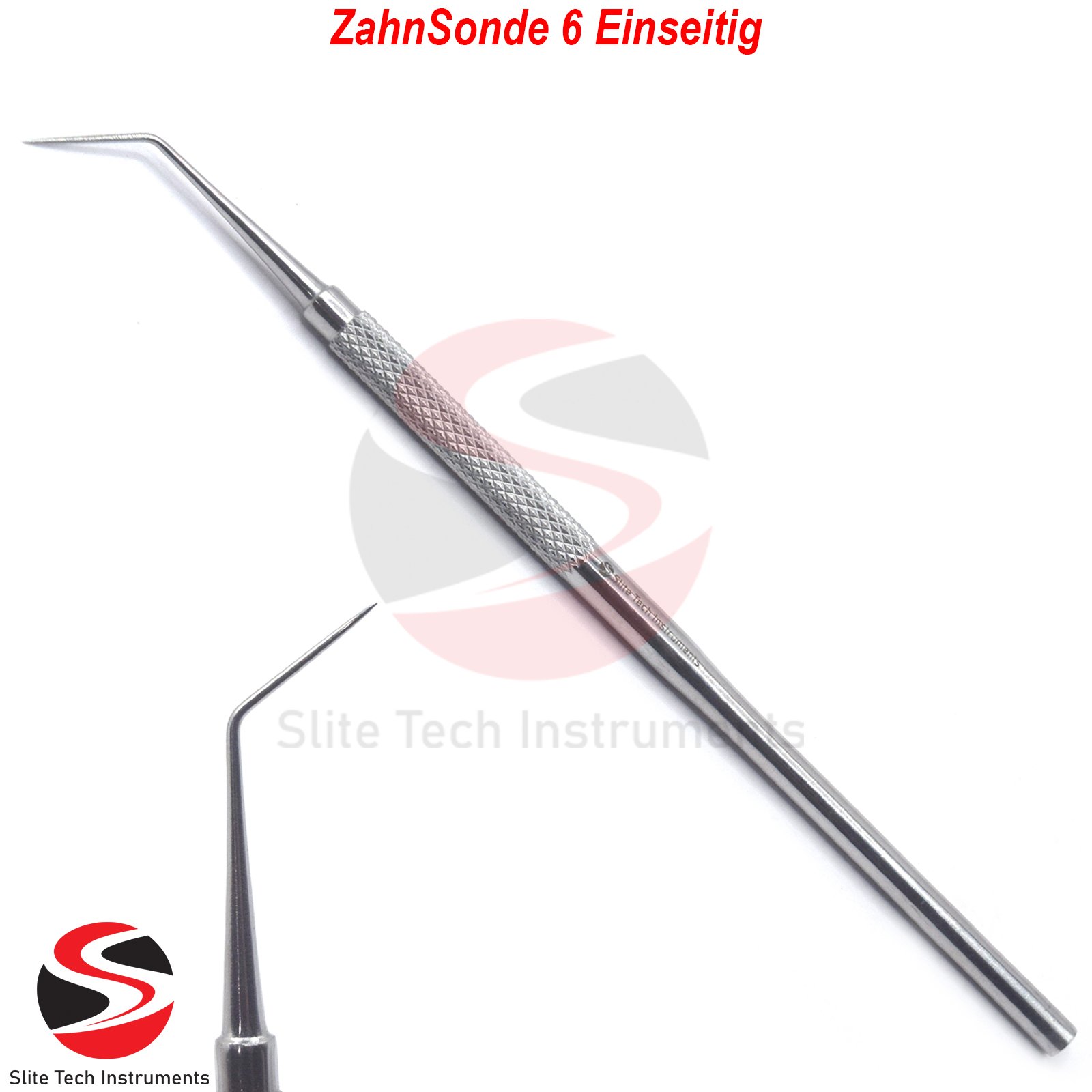Dentist Zahnreinigung ZahnSonde 6 Einseitig Zahnpflege Zahnsonde CE-zertifiziert