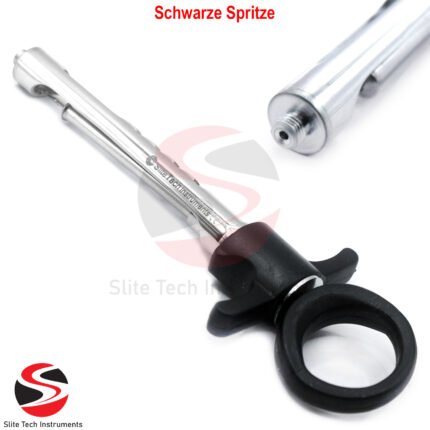 Schwarze Zahnmedizin Aspirationsspritze Aspiration Injektionsspritze Dental