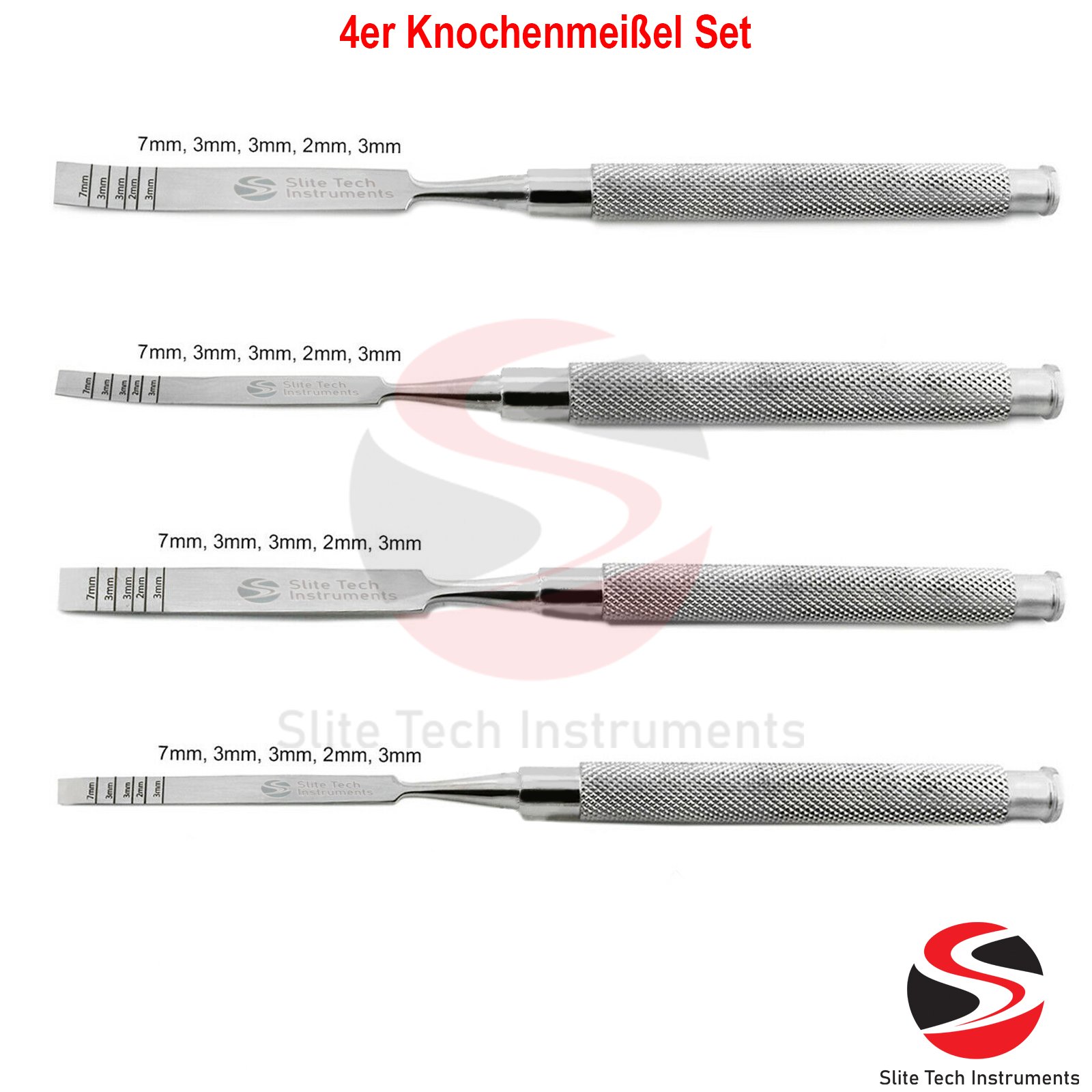 "4-teiliger Knochenmeißel Set Chirurgie – Implantat & Orthopädie Instrumente“ - Image 3