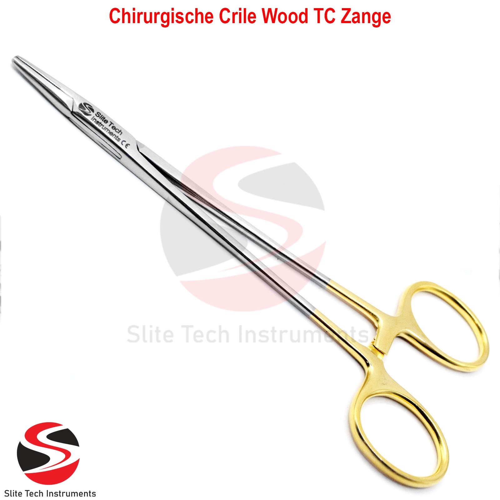 "Chirurgischer Nadelhalter Crile Wood TC – OP Naht Halter Instrument Chirurgie“ - Image 2