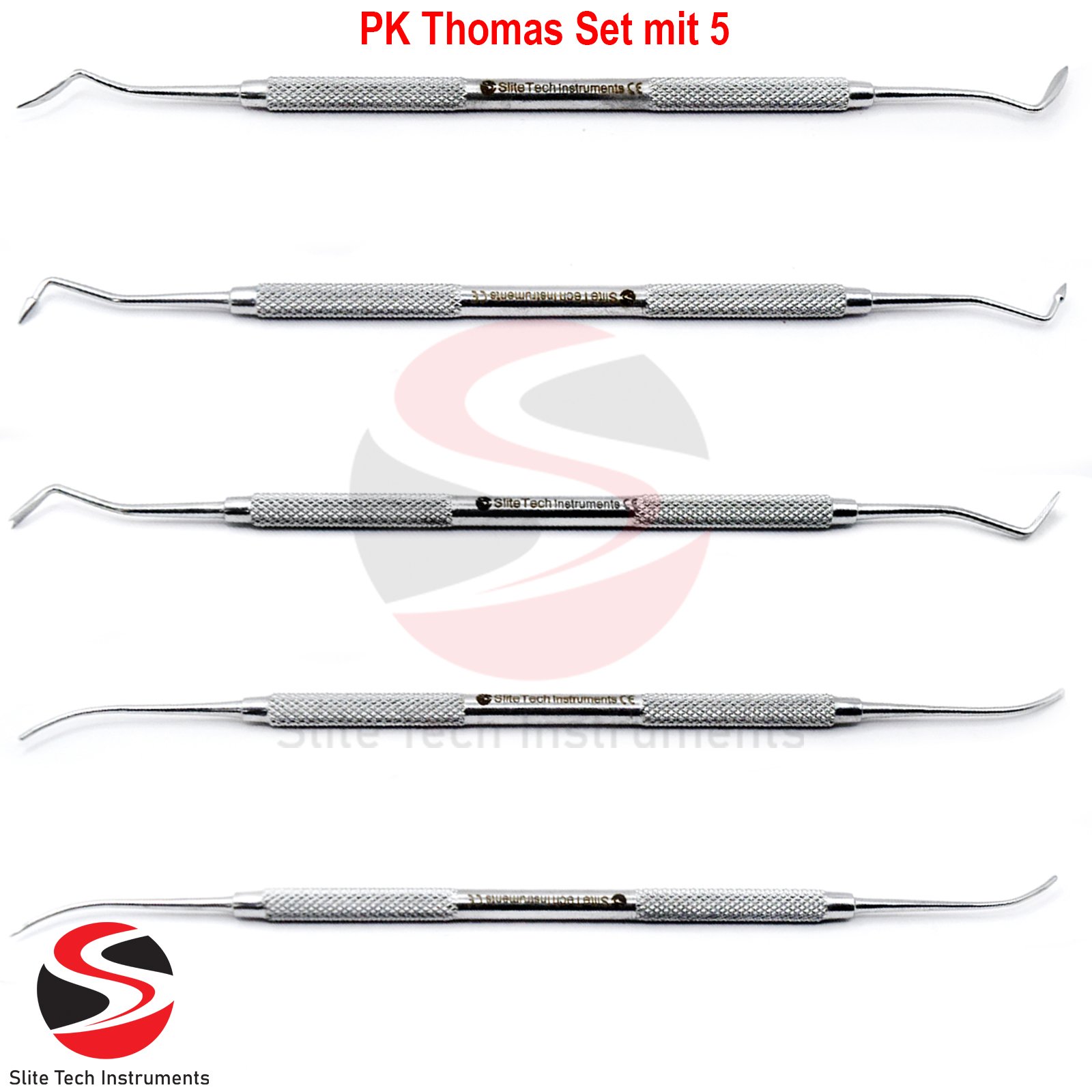 Aufwachsinstrumente n. PK Thomas, Zahntechnik,Modelliersonden, 5er set Dental - Image 2