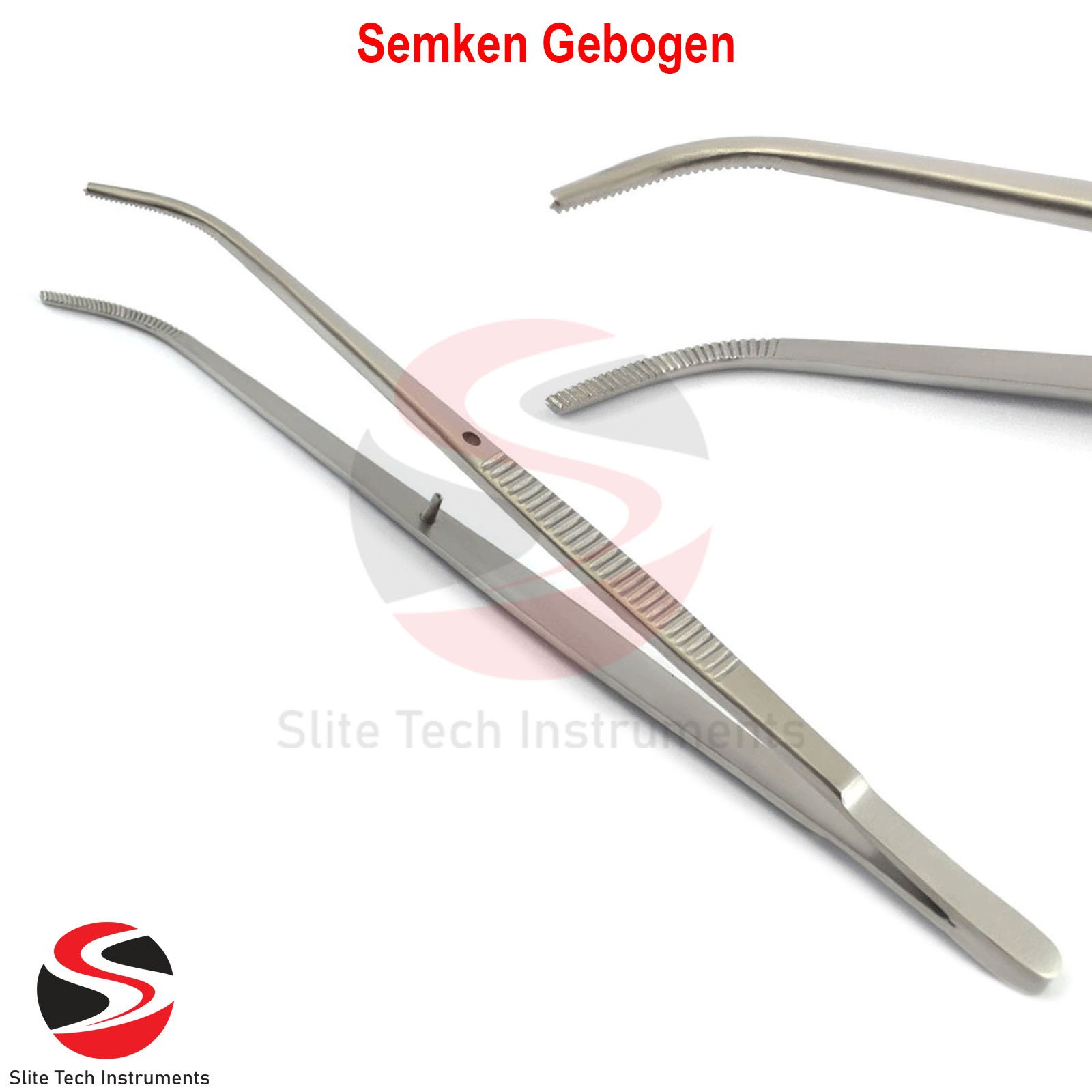 "Medizinische Chirurgische Semeken Pinzette Gebogen Dental CE Edelstahl Profi"