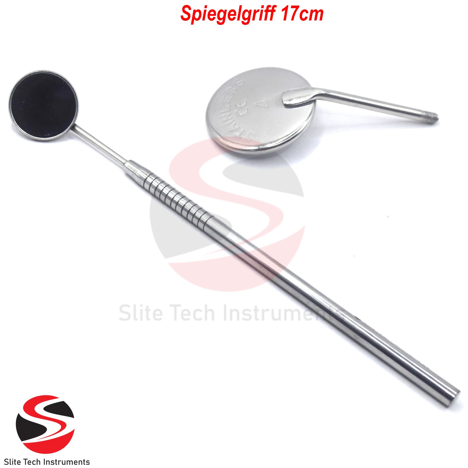 Dentist Zahnreinigung Spiegelgriff 17cm Zahnpflege Zahnsonde CE-Zertifiziert