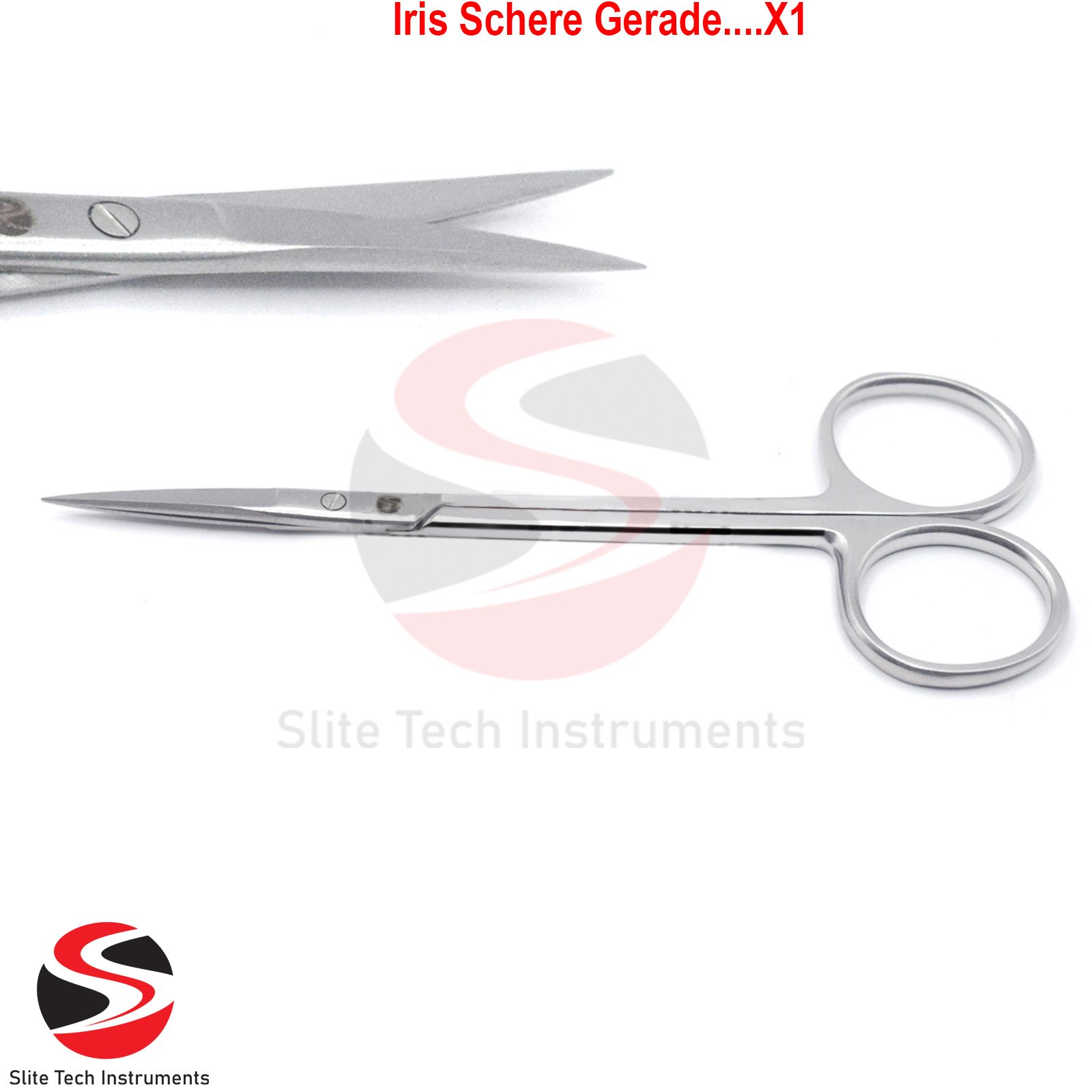 Irisscheren Gerade Mikroverzahnt Spitze Chirurgische Iris Schere