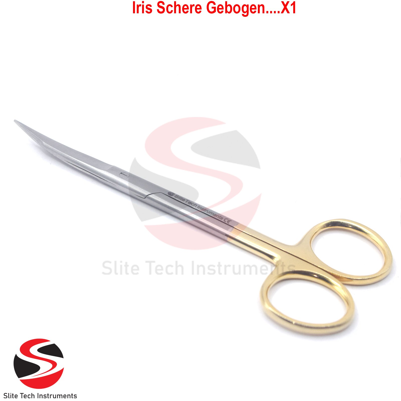 Goldman Fox TC Schere Gebogen – Chirurgische Präparierschere Iris OP Fadenschere - Image 3