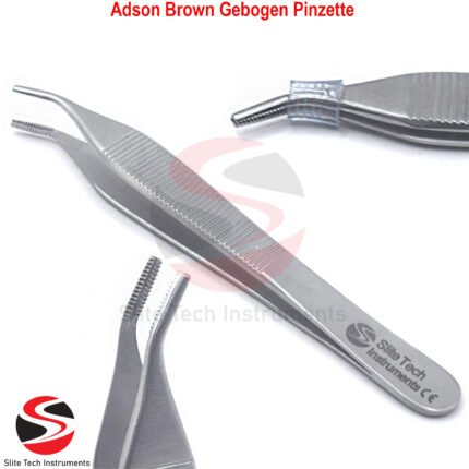 Medizinische Adson Brown Gebogen Pinzette Profi Chirurgische Pinzette Dental