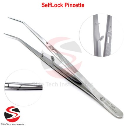 “Medizinische Chirurgische SelfLock Pinzette Dental CE Edelstahl Profi”