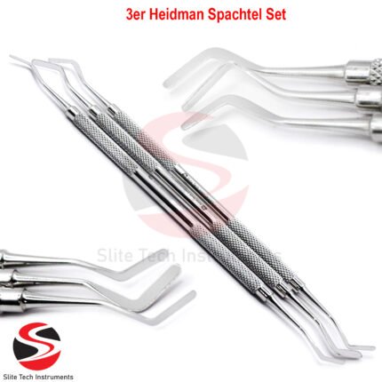 "Chirurgisches Techniker-Set Zahnimplantat Instrumente mit 3er Heidmann Spatel"