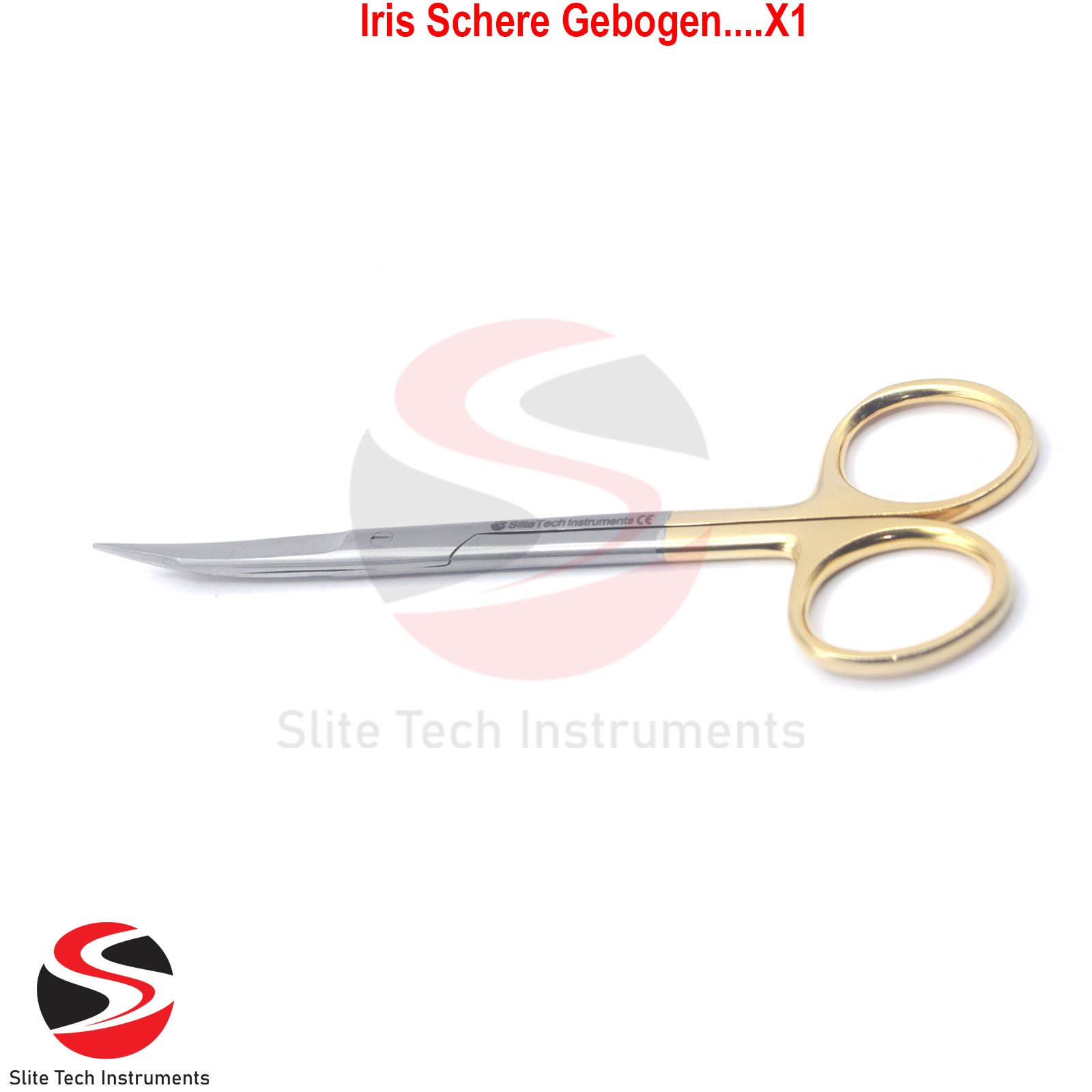 Goldman Fox TC Schere Gebogen – Chirurgische Präparierschere Iris OP Fadenschere - Image 2