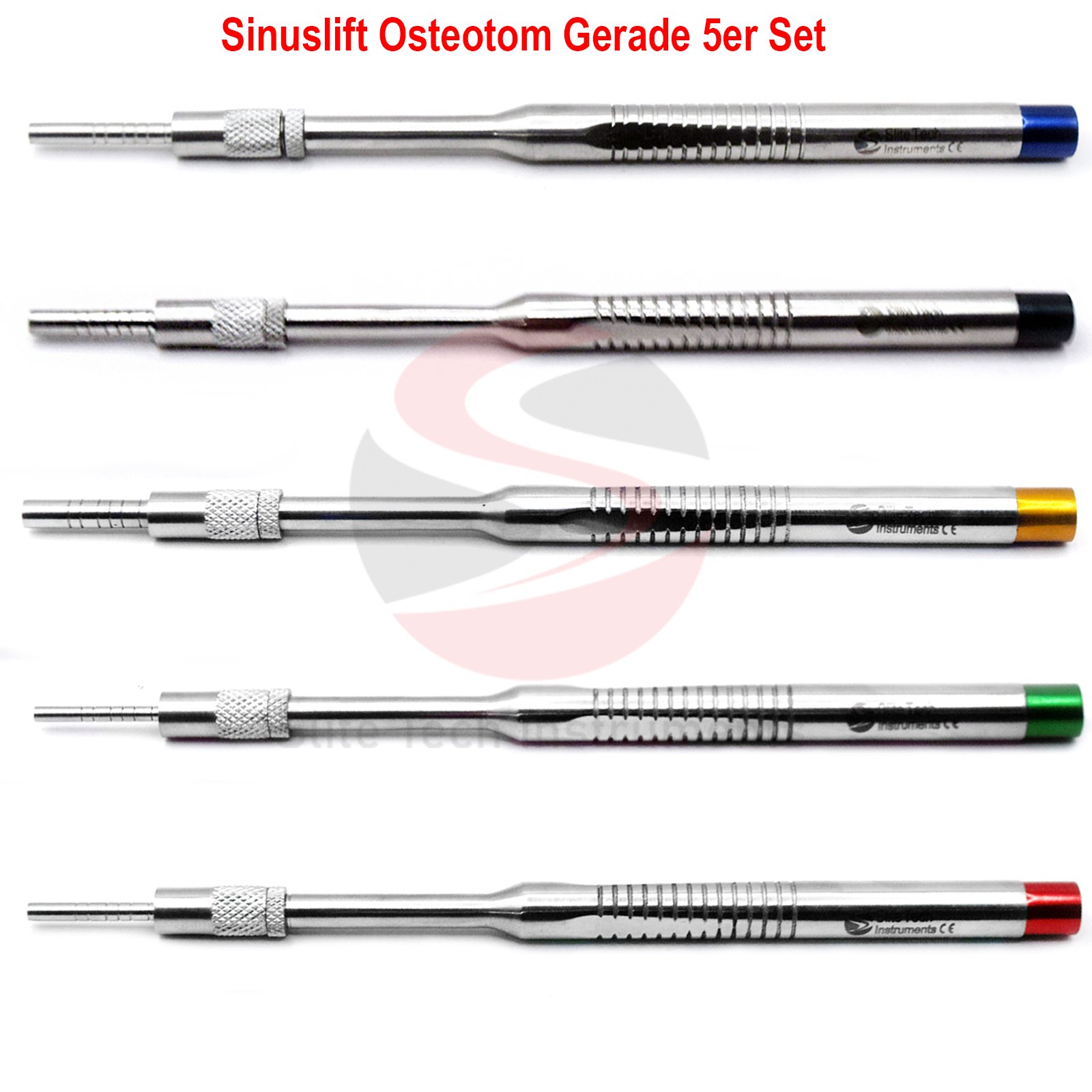Implantat Osteotom Gerade Set abgewinkelt konkav Sinus Lift Heber Chirurgie - Image 3