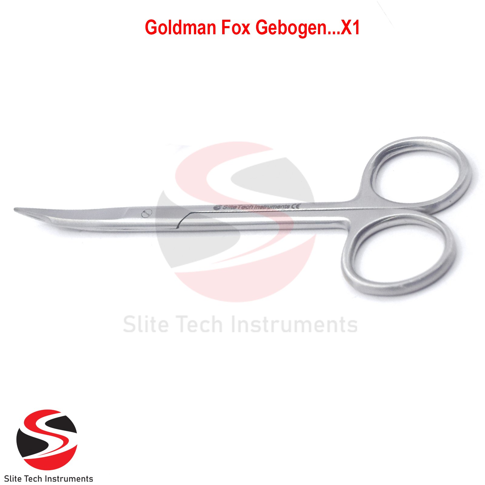 Goldman Fox Gebogen Schere Chirurgische Präparierschere 12 cm OP - Image 2