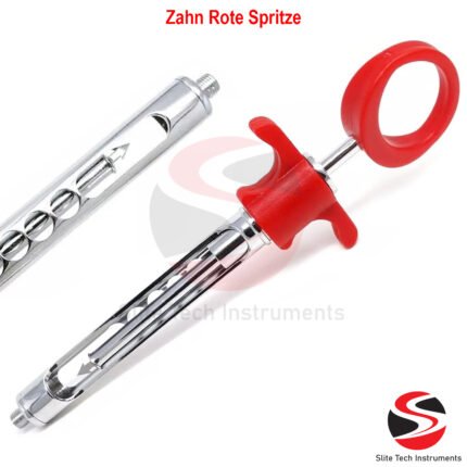 Zahn Rote Spritze Zahnmedizin Aspirationsspritze Aspiration Injektionsspritze Dental