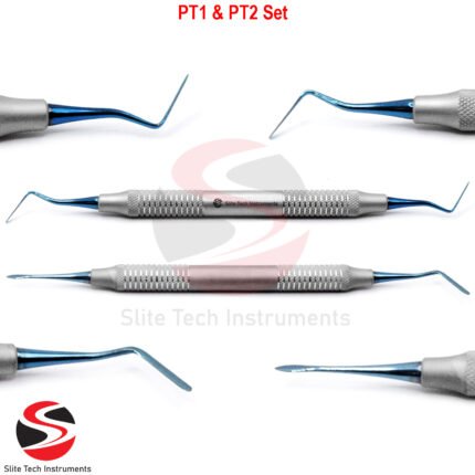 2 Periotome Set Dental Chirurgie Zahnextraktion Würzelheber Implantat PT1 & PT2