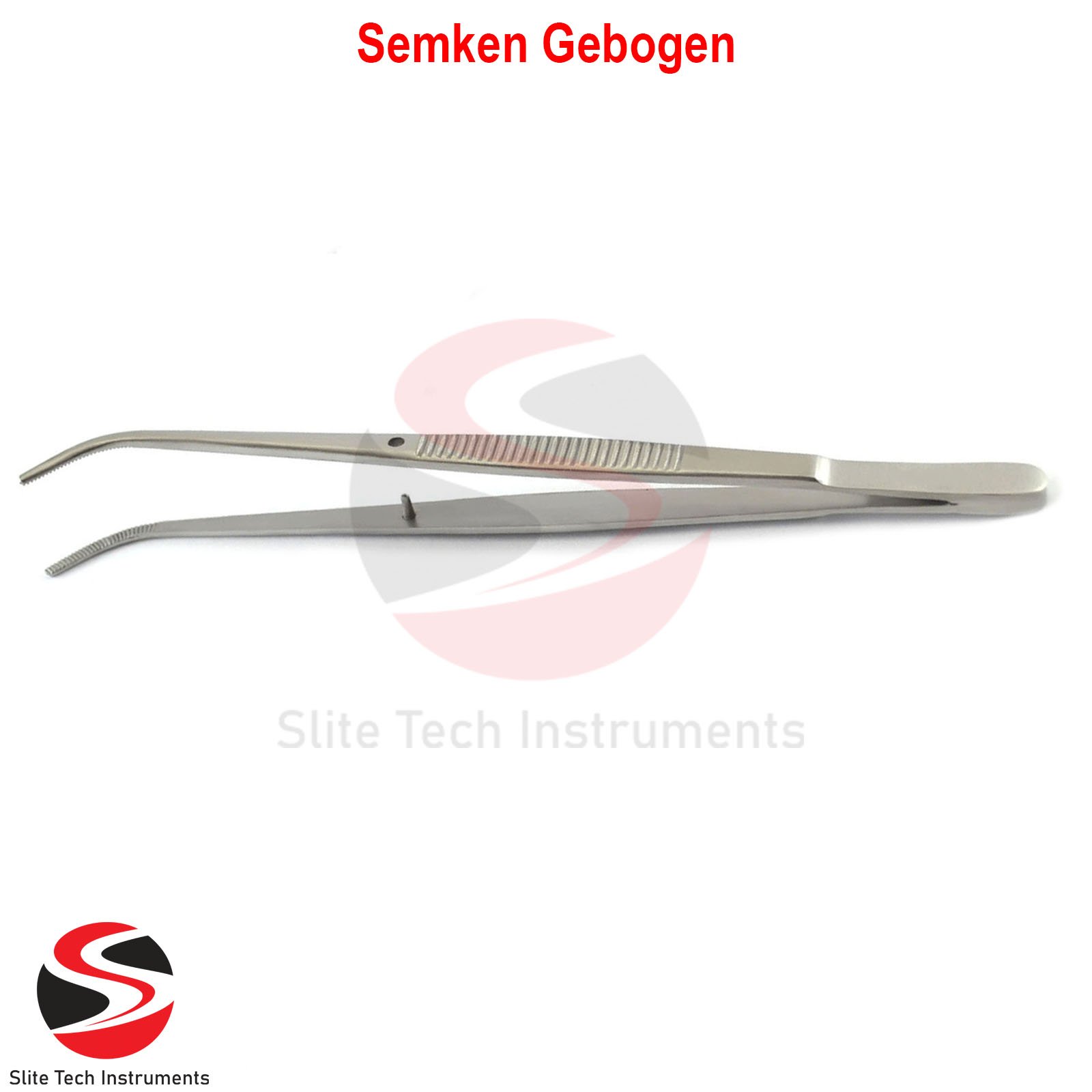 "Medizinische Chirurgische Semeken Pinzette Gebogen Dental CE Edelstahl Profi" - Image 2