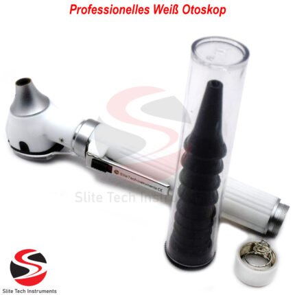 Professionelles Weiß Otoskop Ohrlicht Ohrspiegel Otologie (White Otoskop)