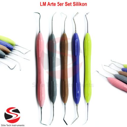“5er Gracey Silicon LM Set Dental set aus Edelstahl PRF Implantat Chirurgie Werkzeuge”