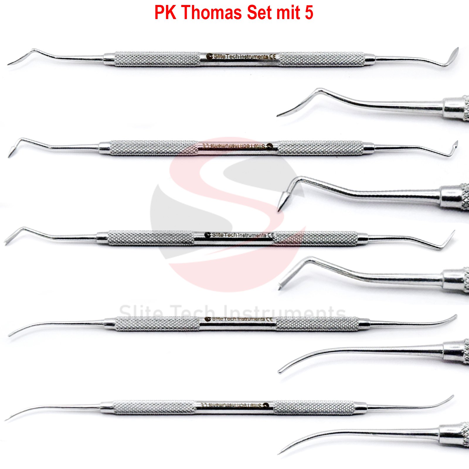 Aufwachsinstrumente n. PK Thomas, Zahntechnik,Modelliersonden, 5er set Dental - Image 3