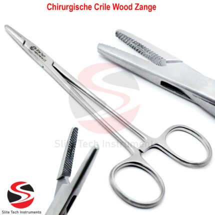 “Chirurgischer Nadelhalter Crile Wood Zange– OP Naht Halter Instrumente Chirurgie“