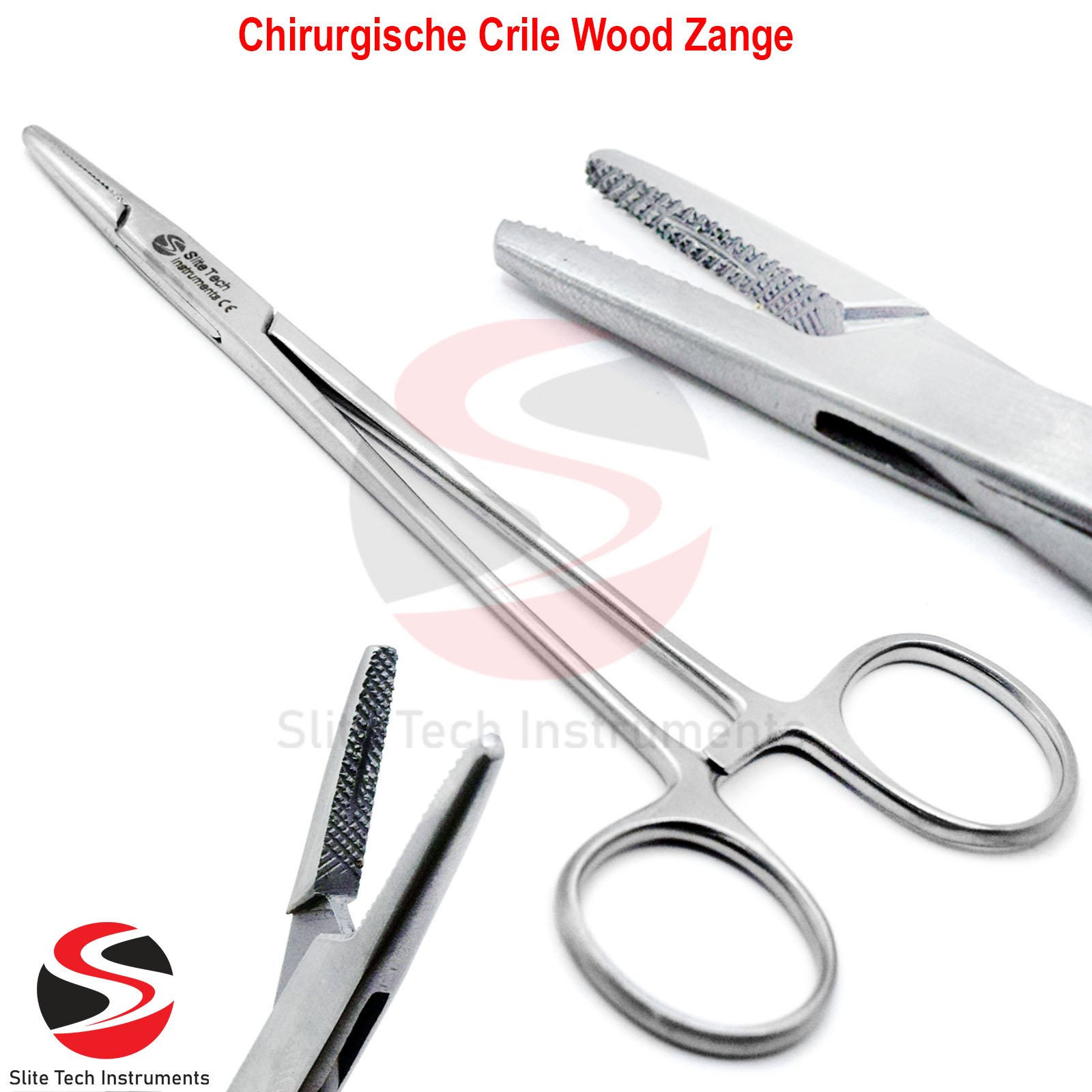 “Chirurgischer Nadelhalter Crile Wood Zange– OP Naht Halter Instrumente Chirurgie“