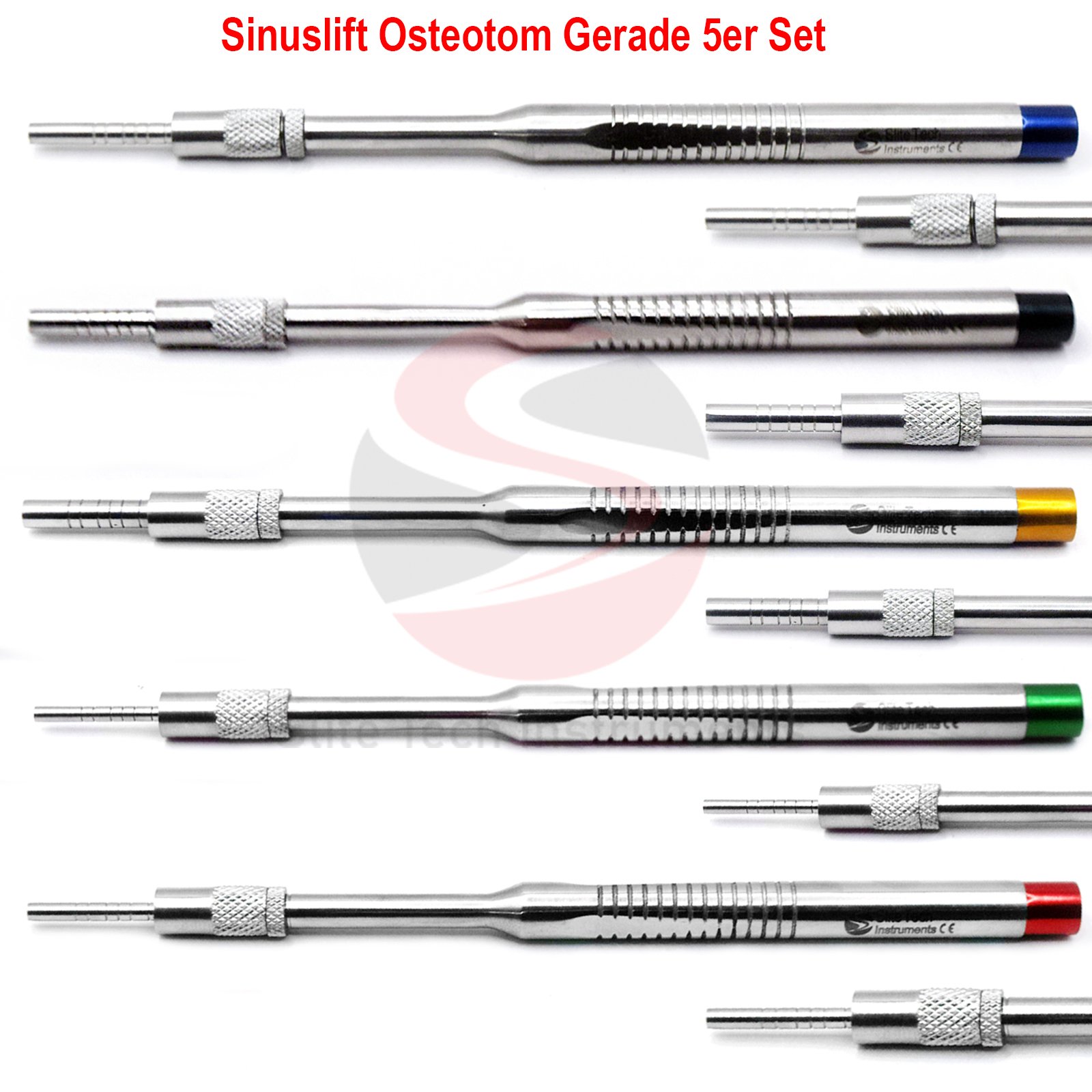 Implantat Osteotom Gerade Set abgewinkelt konkav Sinus Lift Heber Chirurgie - Image 2