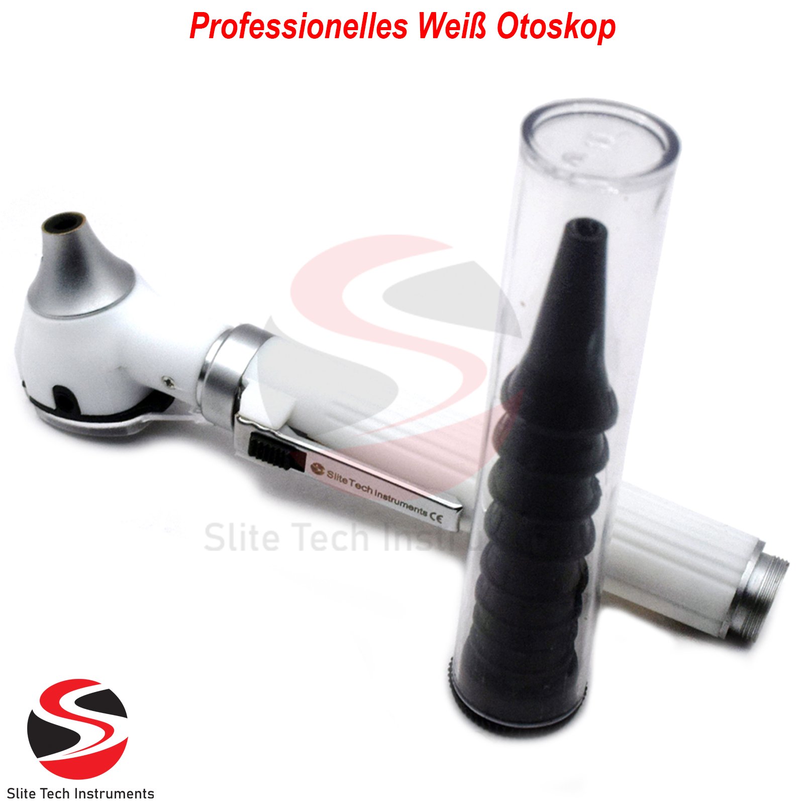Professionelles Weiß Otoskop Ohrlicht Ohrspiegel Otologie (White Otoskop) - Image 2