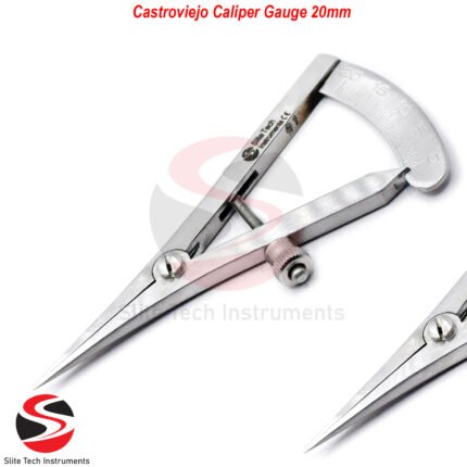 Castroviejo Caliper Gauge 20mm Messschieber Tasterzirkel Schieblehre Zahntechnik Gauge Dental