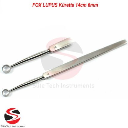 FOX LUPUS Lupuskürette 14cm 6mm Haut Kürette Dermatologie Fußpflege