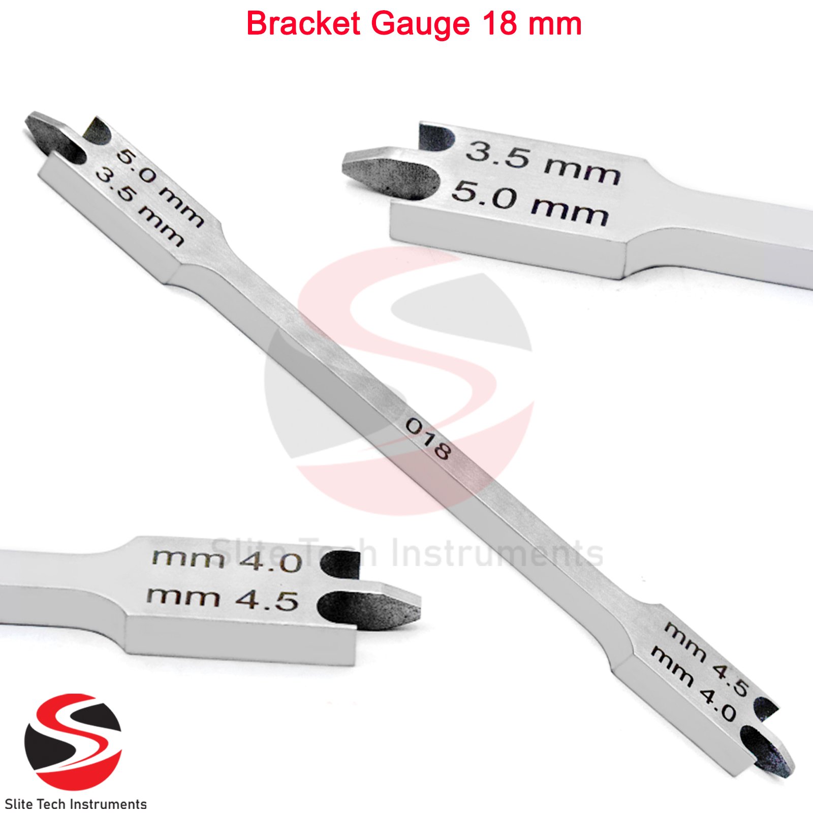 3x Bracket Gauge Messschieber Tasterzirkel Schieblehre Zahntechnik Gauge Dental - Image 3