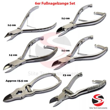 Profi Kopfschneider Nagelzange – Edelstahl Fußnagelzange mit Doppelübersetzung