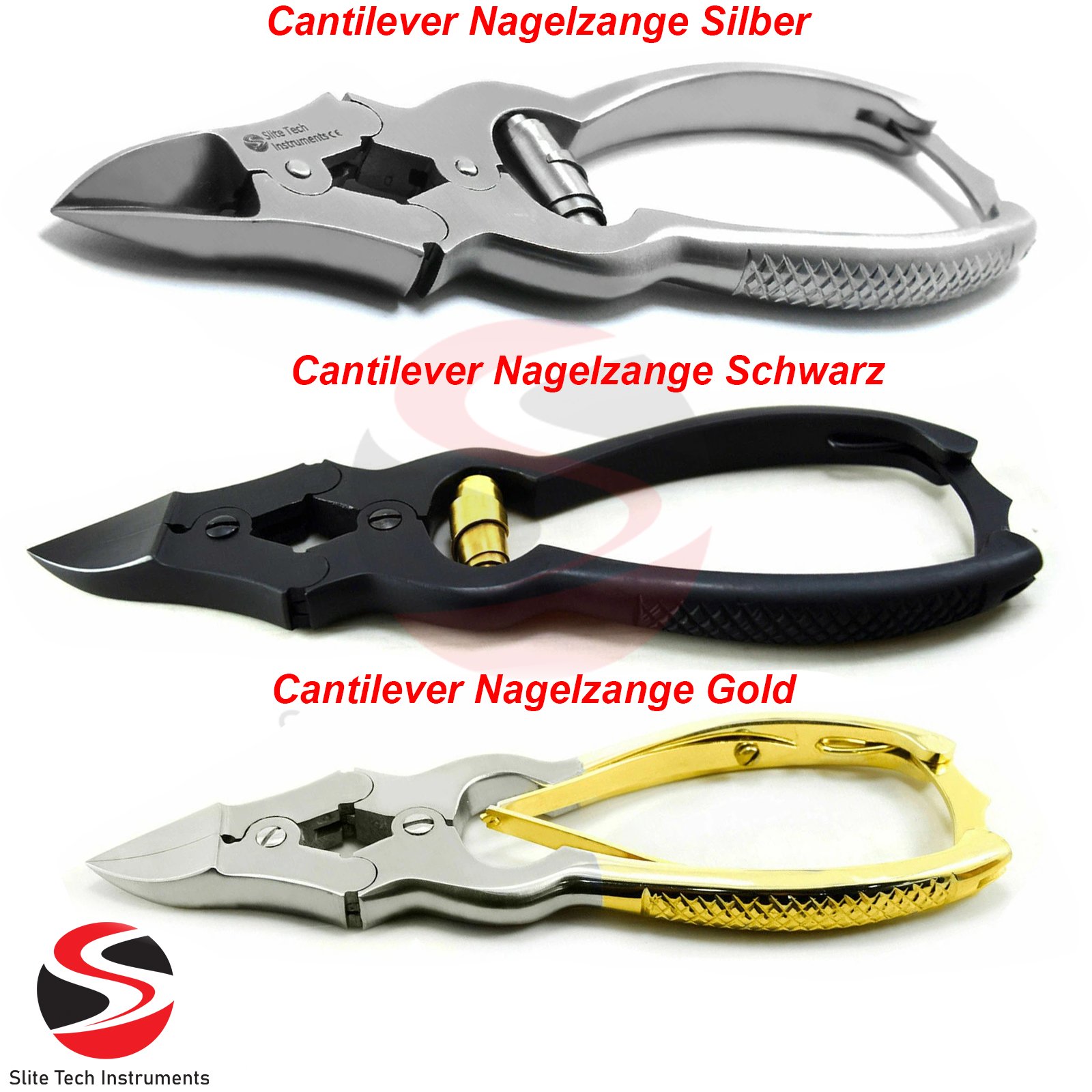 3er Diabetiker Dicke Nägel Nagelzange extra kräftig doppelte Übersetzung Eckenzange