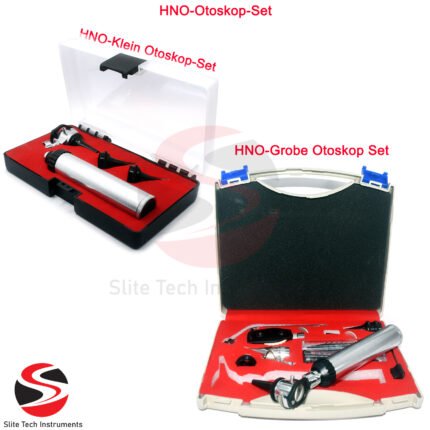 HNO Otoskop Set mit LED Licht – Ohrenspiegel Ohr Untersuchung Werkzeug