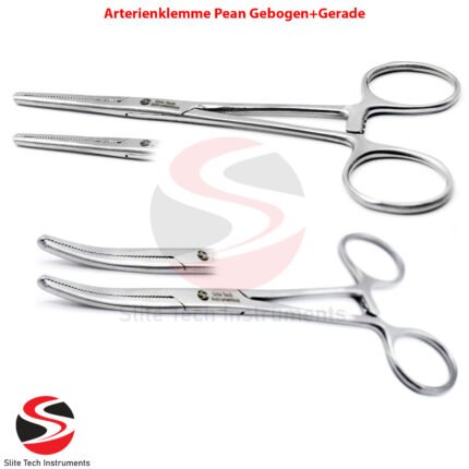 Arterienklemme Pean Mosquitoklemme Zange Hakenlöser OP Chirurgische Gefäßklemme