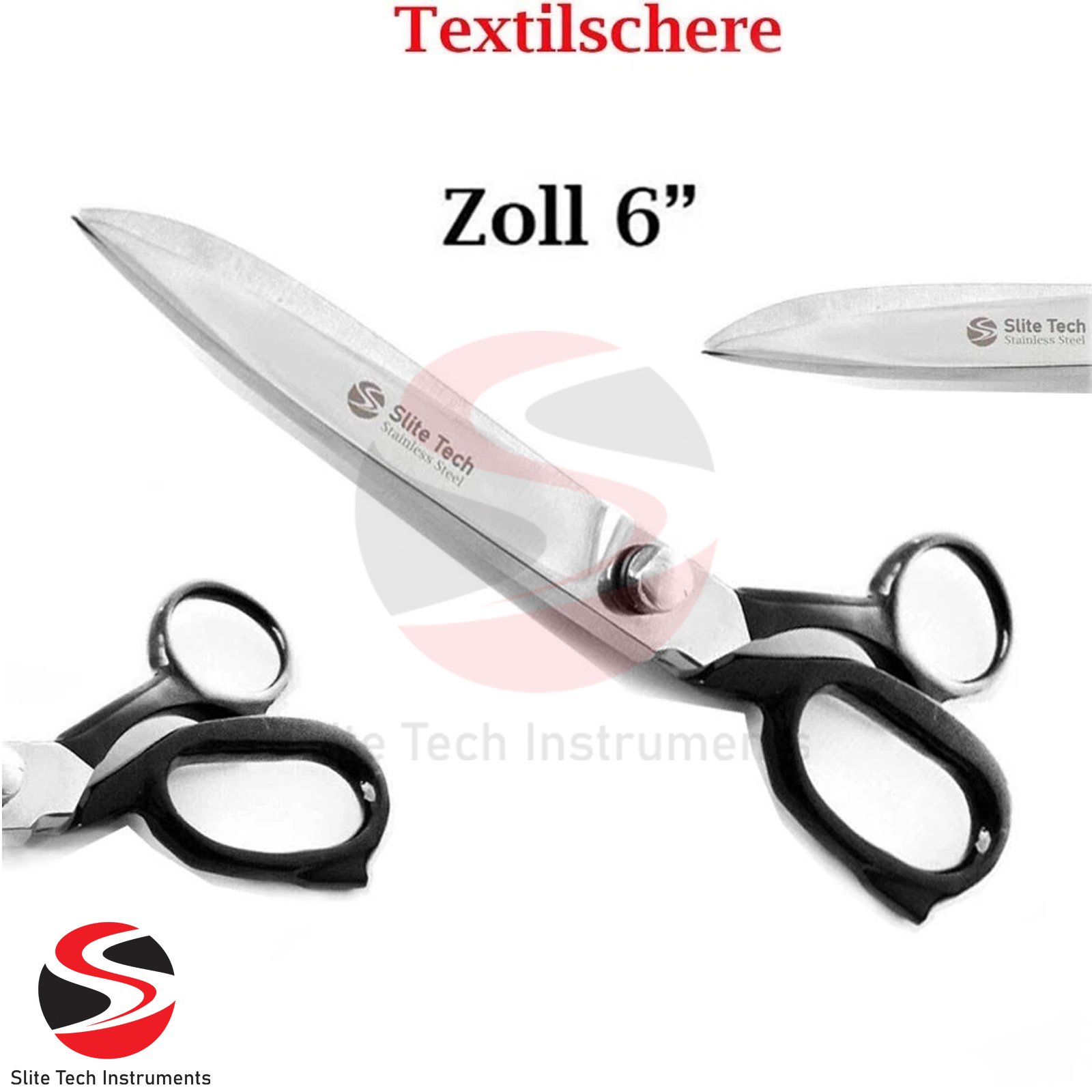 "Profi Stoffschere 6,10 Zoll Schneiderschere Textilschere Rostfrei TOP Angeb" - Image 2
