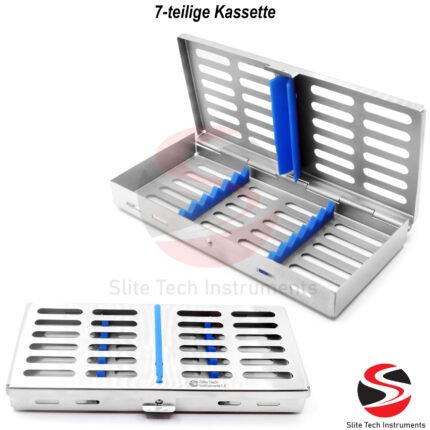 Dental Sterilisationsbox 7tlg Kassette Set – Wasch- Aufbewahrungs- & Sterilbehälter