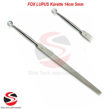 FOX LUPUS Lupuskürette 14cm 5mm Haut Kürette Dermatologie Fußpflege