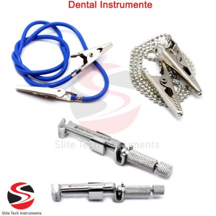 Dental Serviettenhalter Blau , Silber , Tofflemire Zahn Lätzchen Klemme Krokodilklemme Tatto Piercing