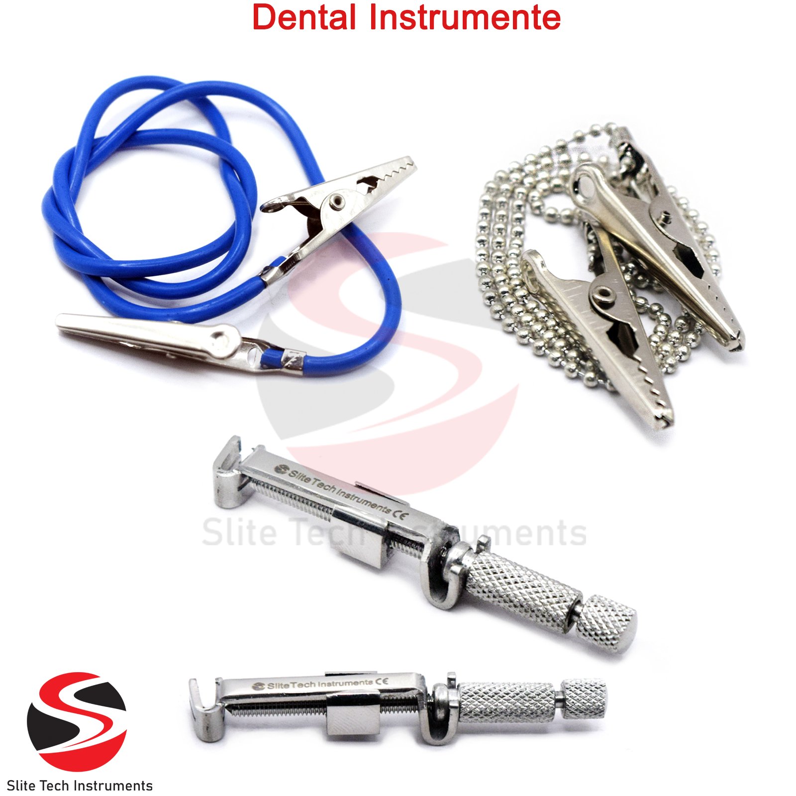 Dental Serviettenhalter Blau , Silber , Tofflemire Zahn Lätzchen Klemme Krokodilklemme Tatto Piercing