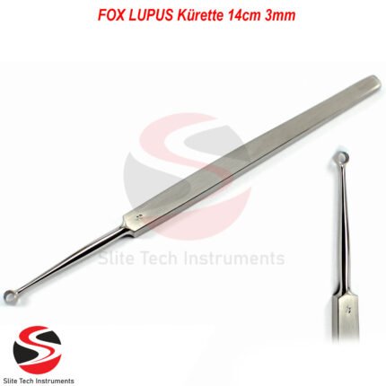 FOX LUPUS Lupuskürette 14cm 3mm Haut Kürette Dermatologie Fußpflege