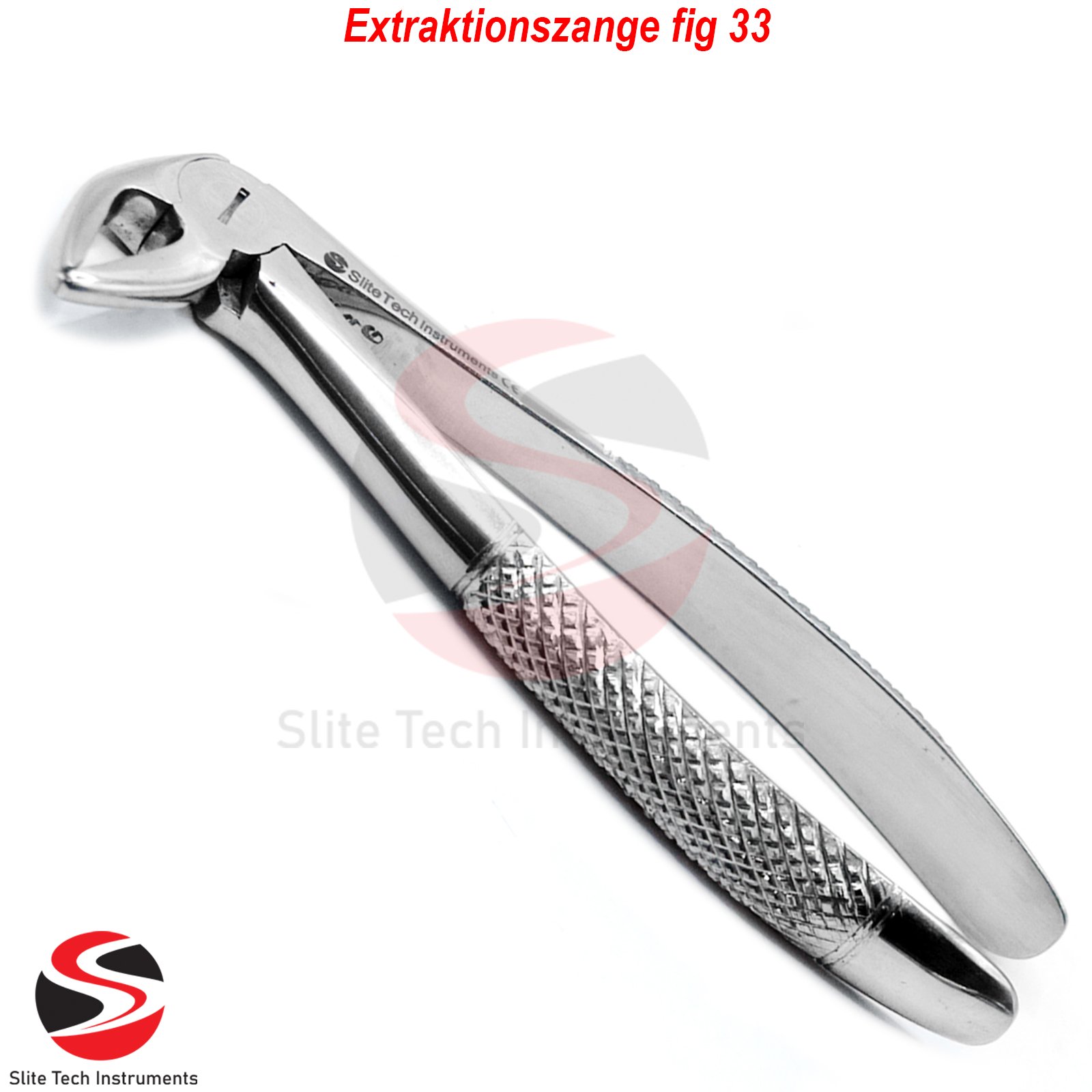 Dental Extraktionszange fig 33 Oberkiefer Unterkiefer Backenzahnentfernung Prämolaren - Image 2