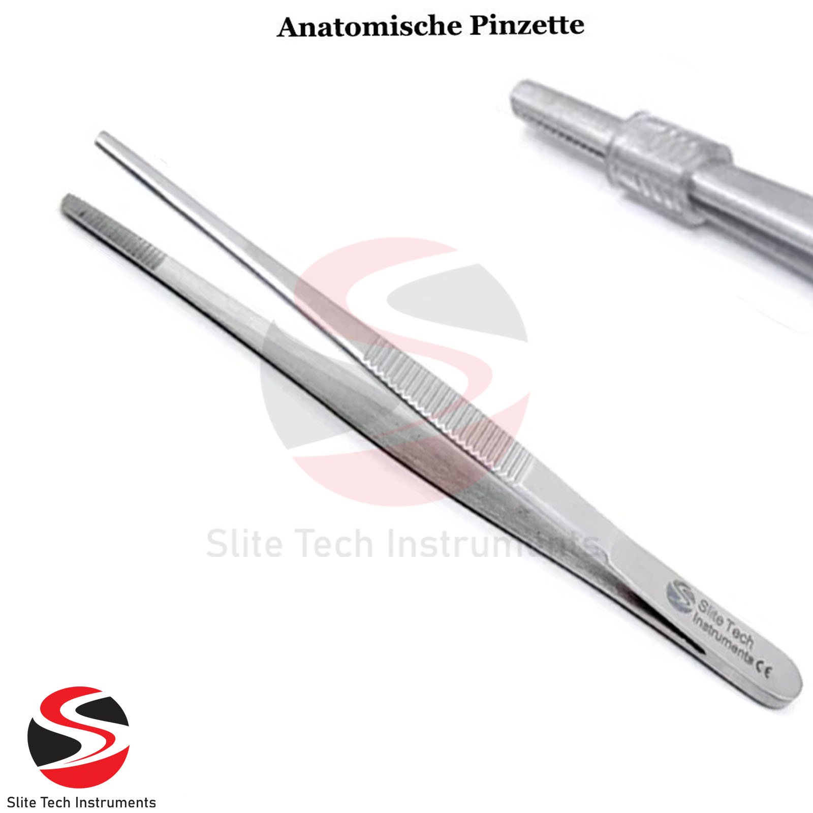 "Profi Anatomische Pinzette Chirurgische Edelstahl Gewebe Medizin Dental CE zertifiziert" - Image 15