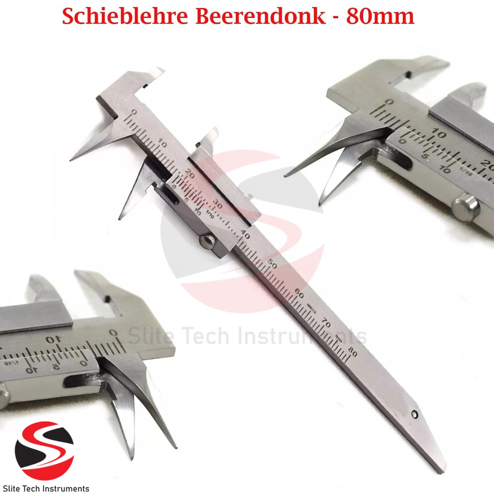 3x Dental Schieblehre Zürcher Modell Münchner Beerendonk KFO Messlehre Zahntechnik - Image 3