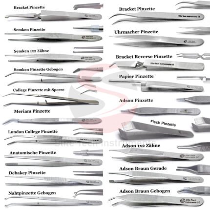 "Profi Anatomische Pinzette Chirurgische Edelstahl Gewebe Medizin Dental CE zertifiziert"