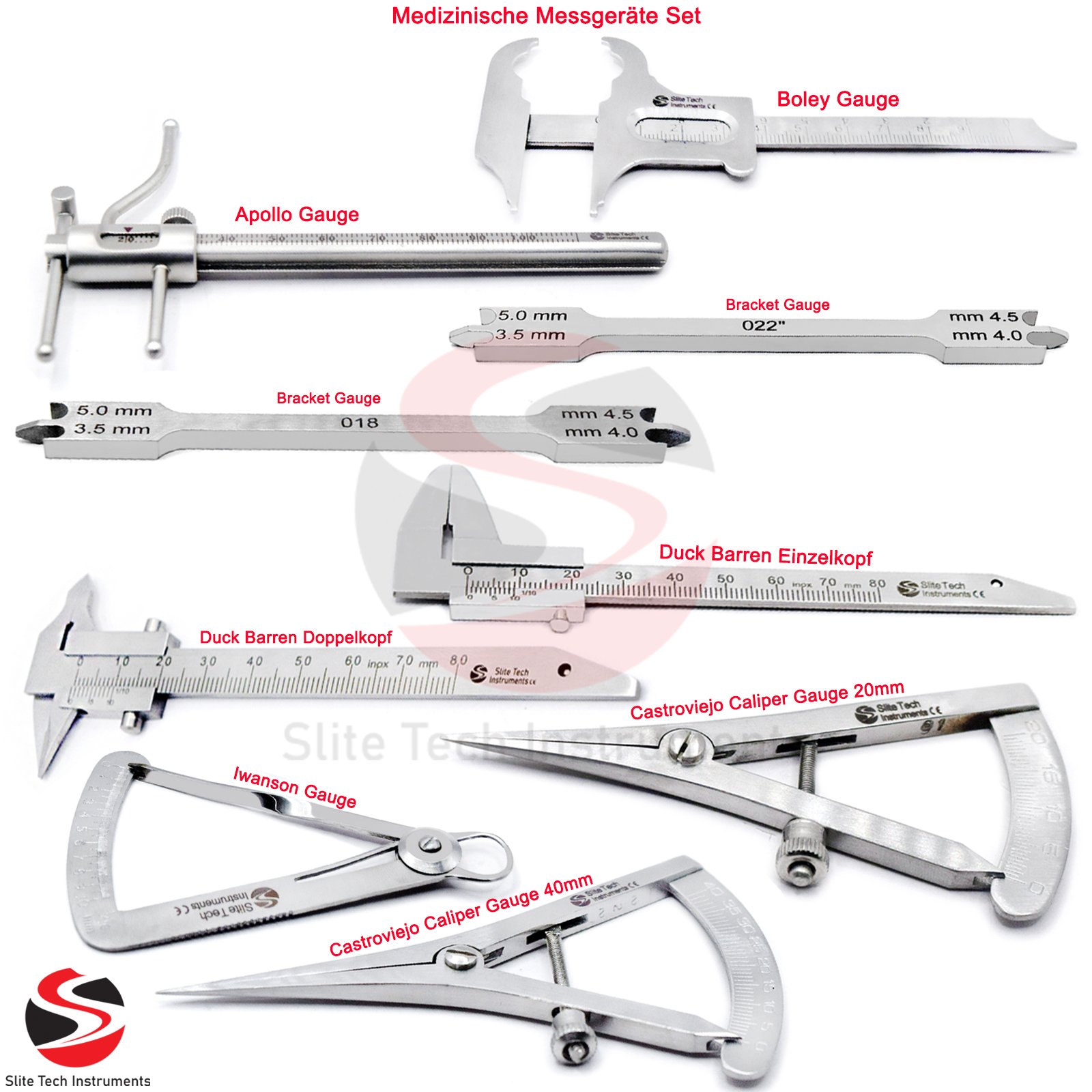 Medizinische Messgeräte Set Zahnmedizin Messgerät Instrumente Dental CE