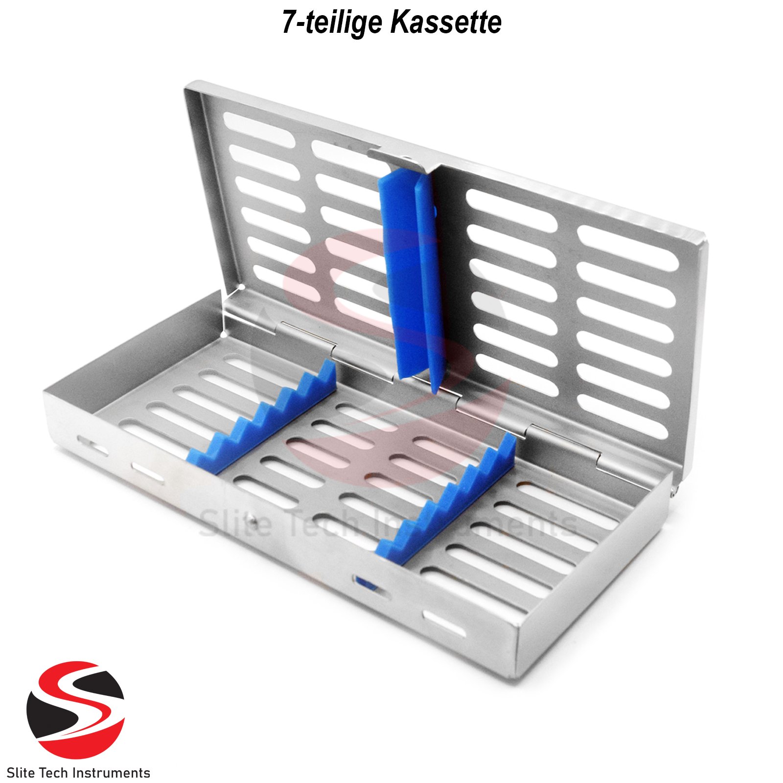 Dental Sterilisationsbox 7tlg Kassette Set – Wasch- Aufbewahrungs- & Sterilbehälter - Image 2